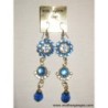 Pendientes indios en azul