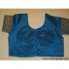 Blusa sari seda azul